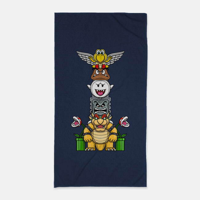 Totem Of Terror-None-Beach-Towel-drbutler