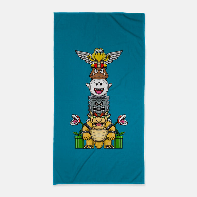 Totem Of Terror-None-Beach-Towel-drbutler