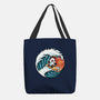 Surfing Panda-None-Basic Tote-Bag-erion_designs