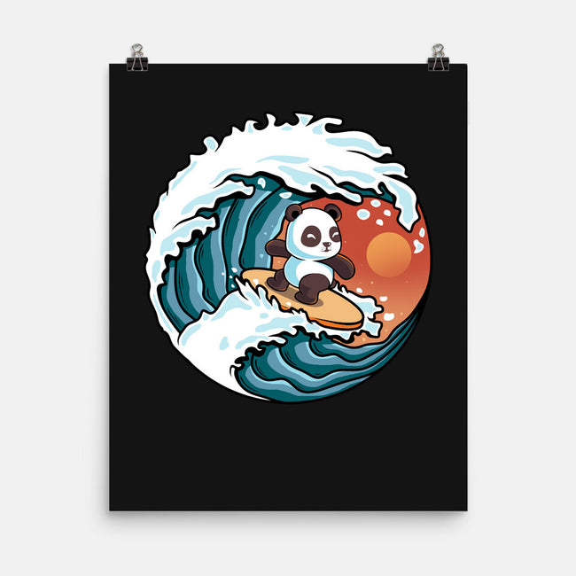 Surfing Panda-None-Matte-Poster-erion_designs