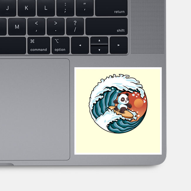 Surfing Panda-None-Glossy-Sticker-erion_designs