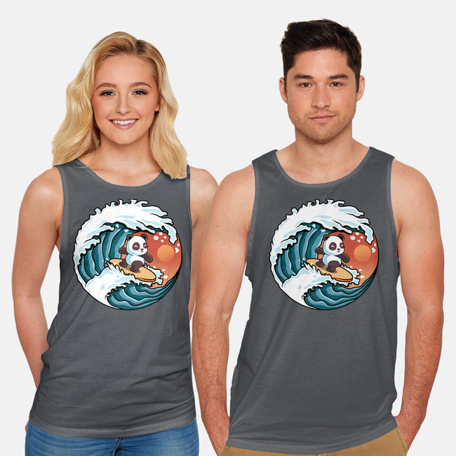 Surfing Panda-Unisex-Basic-Tank-erion_designs