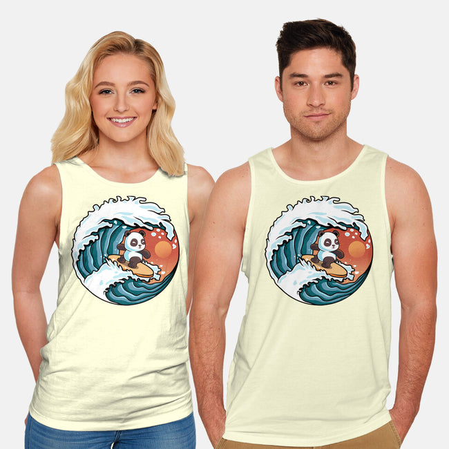 Surfing Panda-Unisex-Basic-Tank-erion_designs