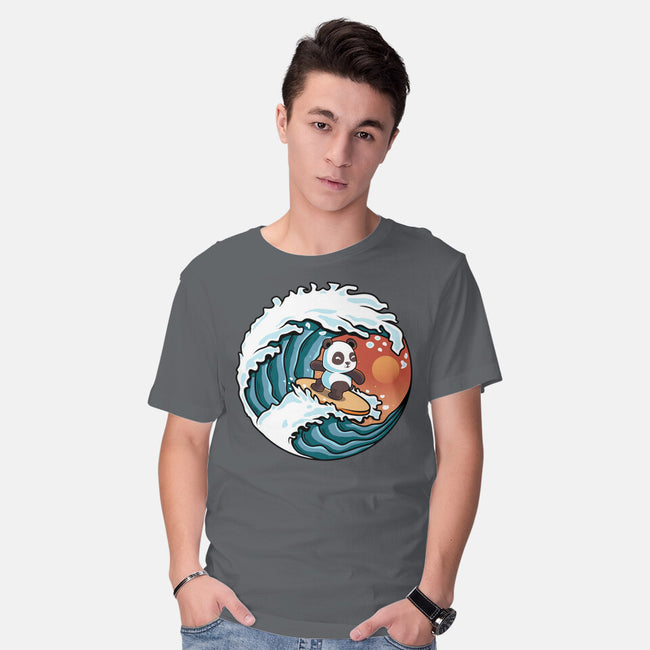 Surfing Panda-Mens-Basic-Tee-erion_designs