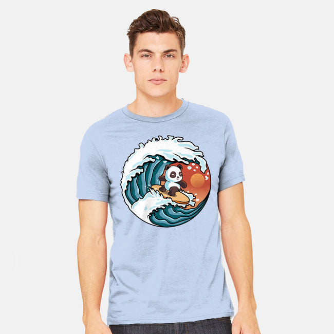 Surfing Panda-Mens-Heavyweight-Tee-erion_designs