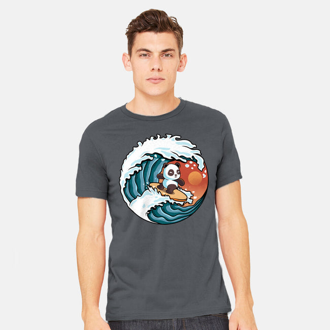 Surfing Panda-Mens-Heavyweight-Tee-erion_designs