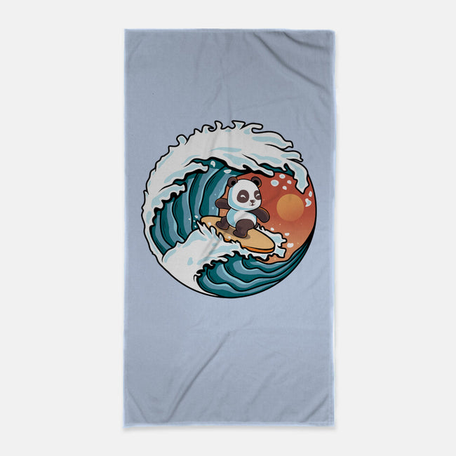 Surfing Panda-None-Beach-Towel-erion_designs