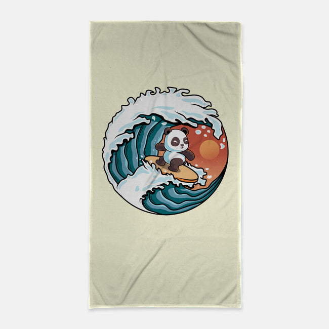 Surfing Panda-None-Beach-Towel-erion_designs