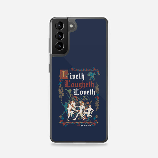 Live Laugh Love Medieval Style-Samsung-Snap-Phone Case-Nemons