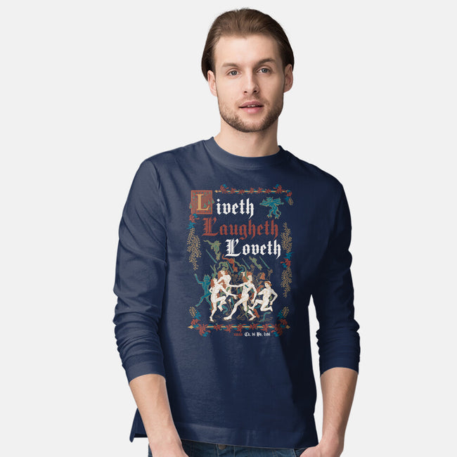 Live Laugh Love Medieval Style-Mens-Long Sleeved-Tee-Nemons