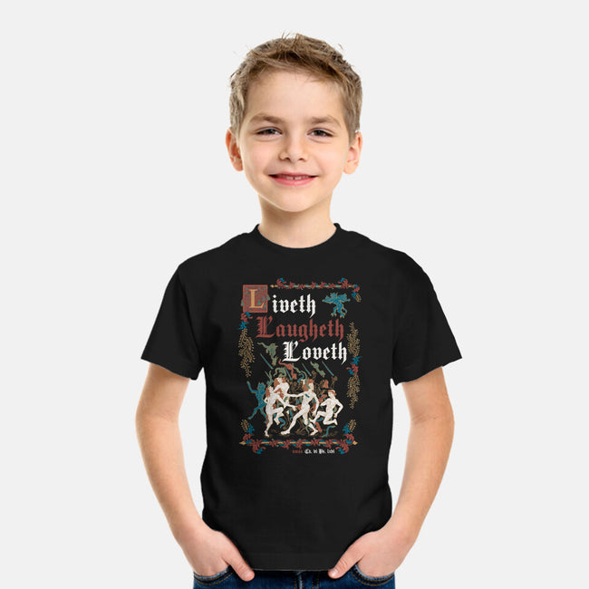 Live Laugh Love Medieval Style-Youth-Basic-Tee-Nemons