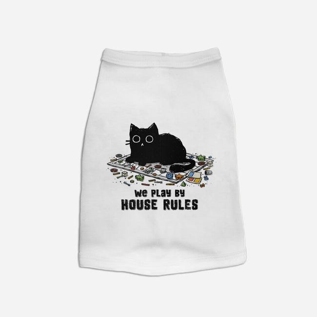 We Play By House Rules-Cat-Basic-Pet Tank-kg07