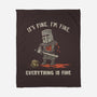 Everything Tis Fine-None-Fleece-Blanket-kg07