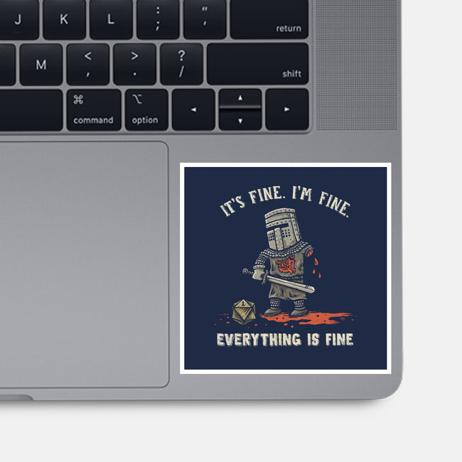 Everything Tis Fine-None-Glossy-Sticker-kg07