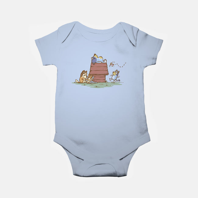 The Lazy Heeler-Baby-Basic-Onesie-kg07