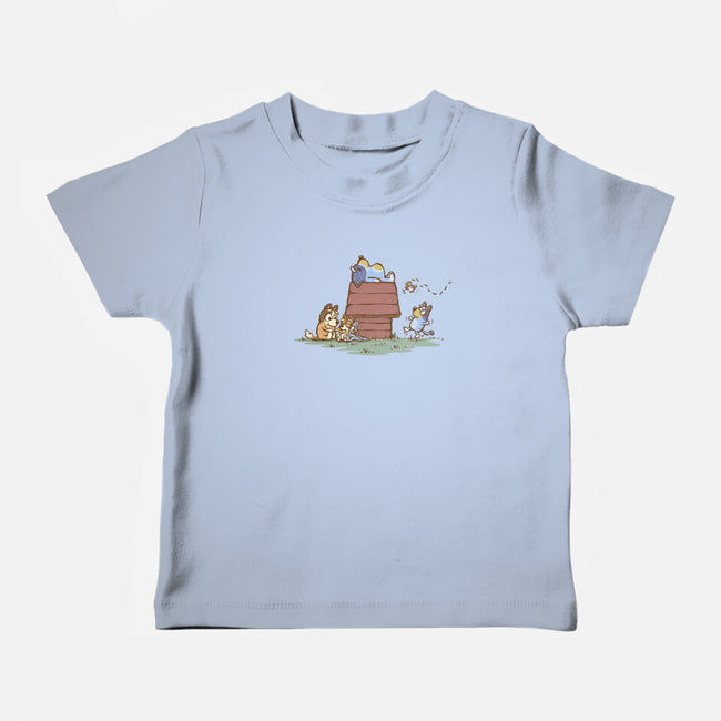 The Lazy Heeler-Baby-Basic-Tee-kg07