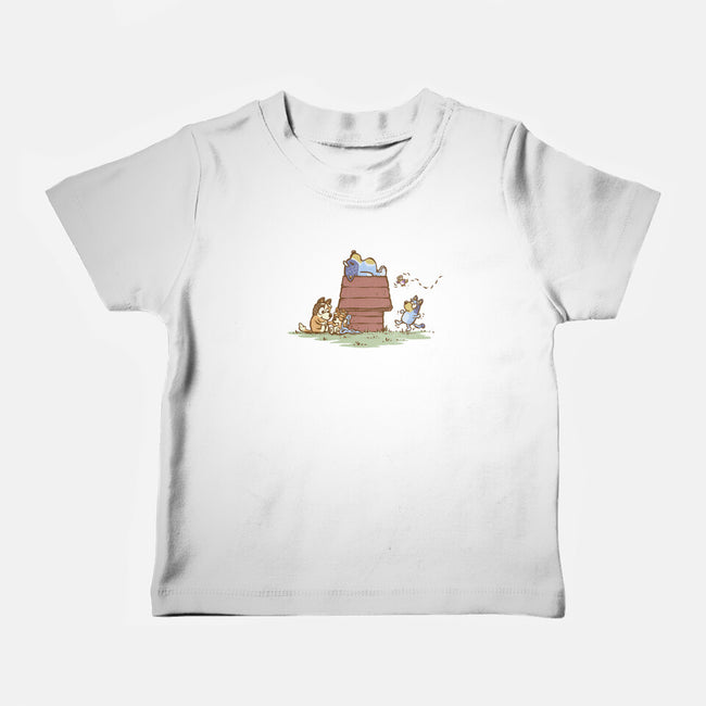 The Lazy Heeler-Baby-Basic-Tee-kg07