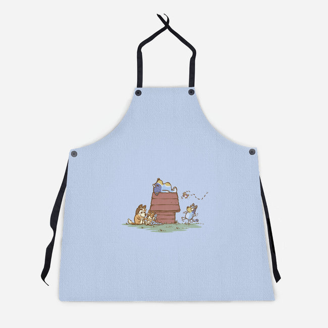 The Lazy Heeler-Unisex-Kitchen-Apron-kg07