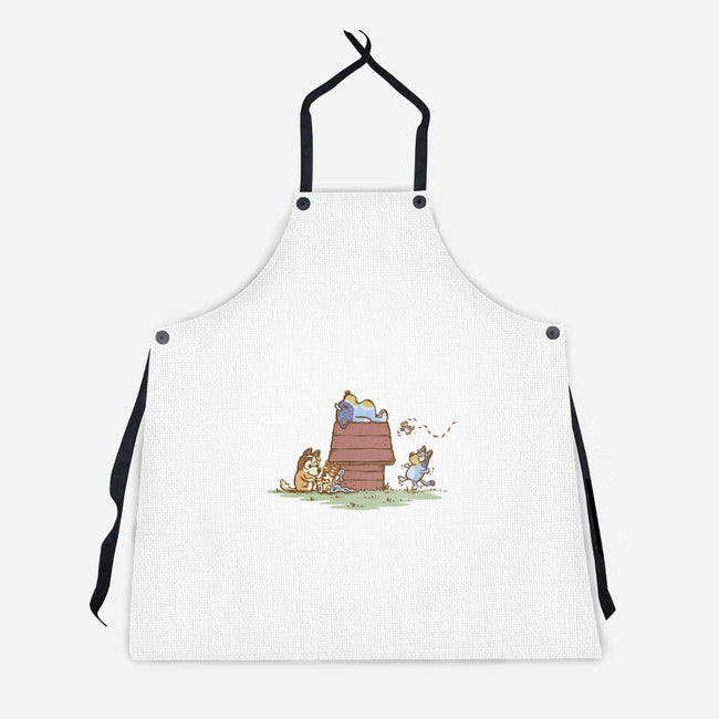 The Lazy Heeler-Unisex-Kitchen-Apron-kg07