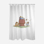 The Lazy Heeler-None-Polyester-Shower Curtain-kg07