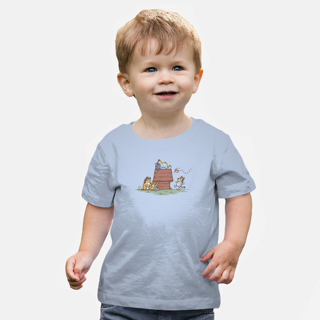 The Lazy Heeler-Baby-Basic-Tee-kg07