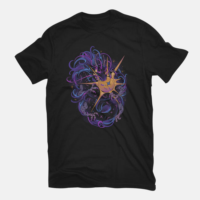 Eclipse Dragon-Womens-Fitted-Tee-ilustrata