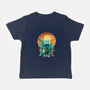 Ukiyo E Hero Landscape-Baby-Basic-Tee-dandingeroz