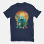 Ukiyo E Hero Landscape-Mens-Heavyweight-Tee-dandingeroz