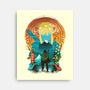 Ukiyo E Hero Landscape-None-Stretched-Canvas-dandingeroz