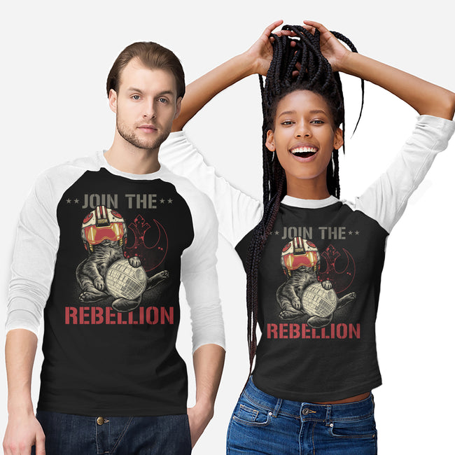 Join The Cat Rebellion-Unisex-Baseball-Tee-gorillafamstudio