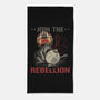 Join The Cat Rebellion-None-Beach-Towel-gorillafamstudio