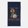 Join The Cat Rebellion-None-Beach-Towel-gorillafamstudio