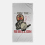 Join The Cat Rebellion-None-Beach-Towel-gorillafamstudio