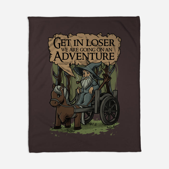 Medieval Wizard Adventure-None-Fleece-Blanket-Studio Mootant