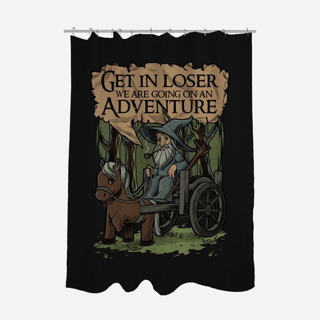 Medieval Wizard Adventure-None-Polyester-Shower Curtain-Studio Mootant