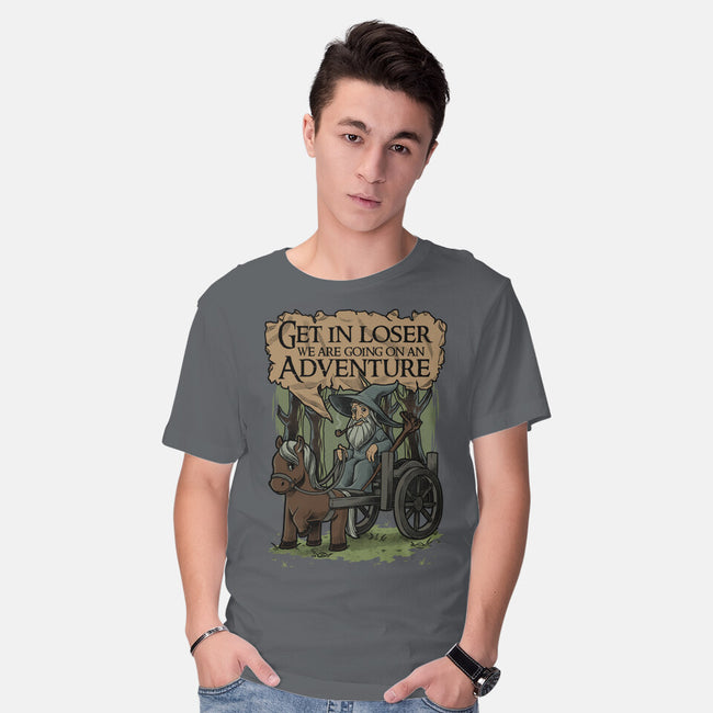Medieval Wizard Adventure-Mens-Basic-Tee-Studio Mootant