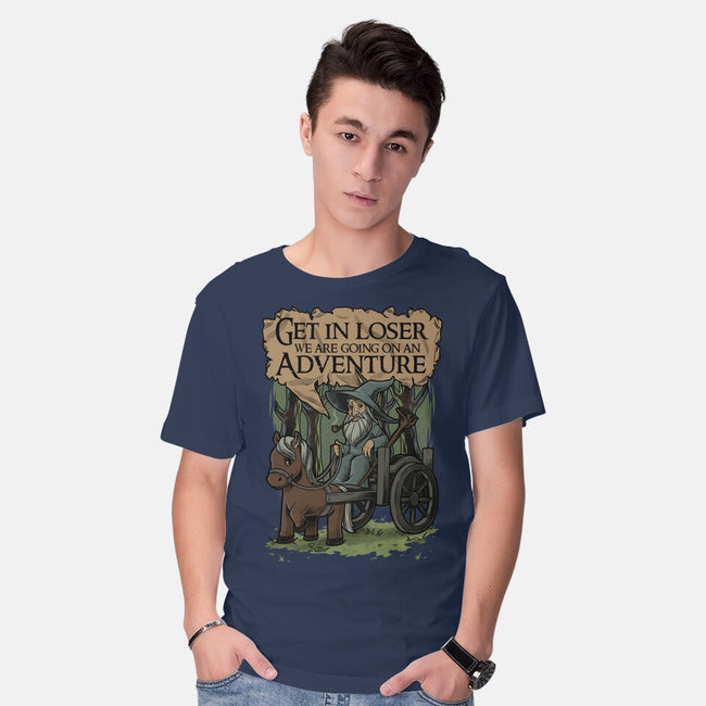 Medieval Wizard Adventure-Mens-Basic-Tee-Studio Mootant