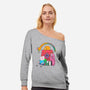 Adventure House-Womens-Off Shoulder-Sweatshirt-turborat14