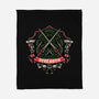 Red Ninja Strength-None-Fleece-Blanket-gorillafamstudio