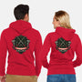 Red Ninja Strength-Unisex-Zip-Up-Sweatshirt-gorillafamstudio