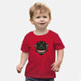 Red Ninja Strength-Baby-Basic-Tee-gorillafamstudio