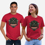 Red Ninja Strength-Unisex-Basic-Tee-gorillafamstudio