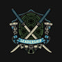 Blue Ninja Leader-Womens-Fitted-Tee-gorillafamstudio