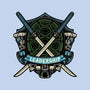 Blue Ninja Leader-Mens-Basic-Tee-gorillafamstudio