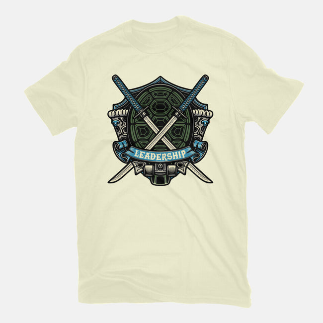 Blue Ninja Leader-Mens-Basic-Tee-gorillafamstudio