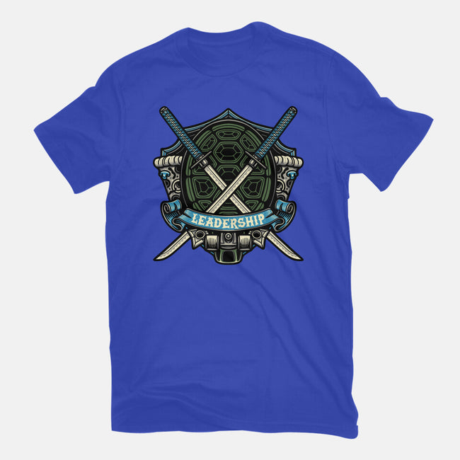 Blue Ninja Leader-Mens-Basic-Tee-gorillafamstudio