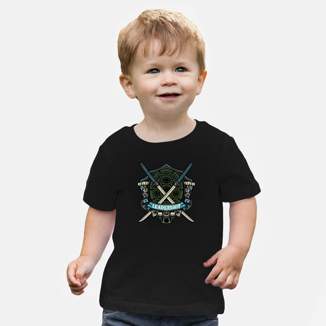 Blue Ninja Leader-Baby-Basic-Tee-gorillafamstudio