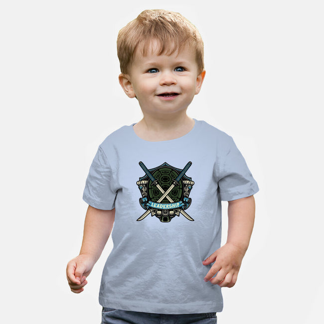 Blue Ninja Leader-Baby-Basic-Tee-gorillafamstudio