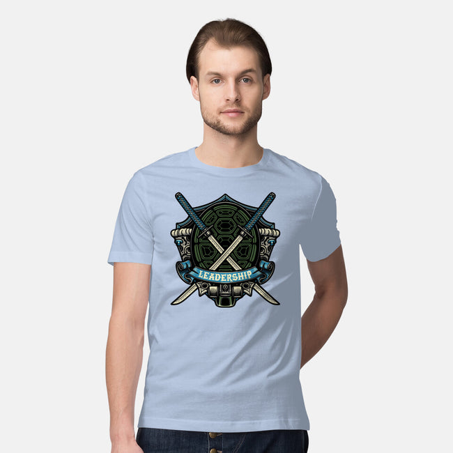 Blue Ninja Leader-Mens-Premium-Tee-gorillafamstudio