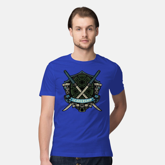 Blue Ninja Leader-Mens-Premium-Tee-gorillafamstudio